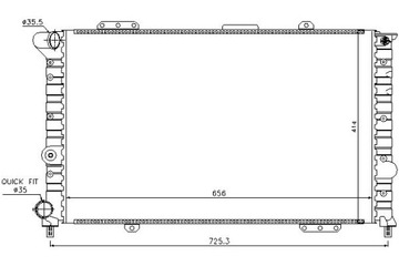 фото thumb №1, Nissens радіаторів двигуна alfa romeo 166 2.0/2.5/3
