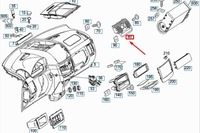 фото thumb №8, Mb vito w639 панель индикаторов средняя верхний защита nowa оригинальная a63968