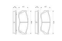 фото thumb №1, Bosch тормозные колодки тормозные subaru justy ii suzuki alto