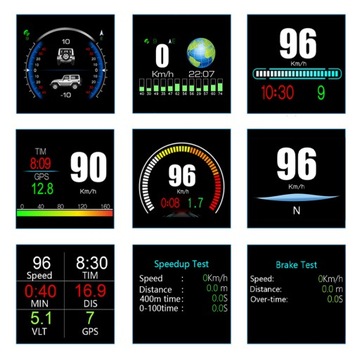 LCD PRĘDKOŚCIOMIERZ GPS, HUD SAMOCHODOWY
