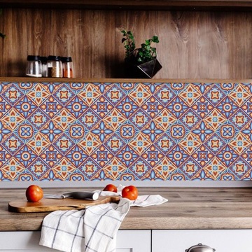 НАКЛЕЙКИ НА ПЛИТКУ ПВХ 20х20 см ЦВЕТНЫЕ AZULEJOS