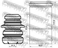 фото thumb №4, Захист передній амортизатора з відбійник комплект febest mshb-csf-kit