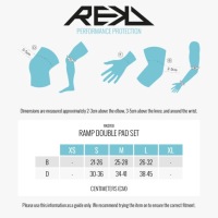 Набор защитных накладок REKD Ramp Double Pad Set, черный, размер L