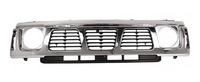 фото thumb №1, Nissan patrol gr i y60 87- захист решітка передня перед решітка радіатора хром