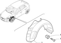 фото thumb №15, Fiat bravo ii подкрылок левый левая передние перед 51757498 51818178