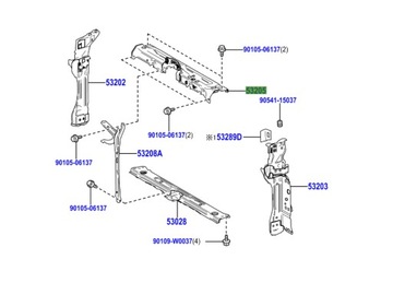 фото thumb №1, 53205-f4080 балка верхня передньої ременя c-hr ii 23-