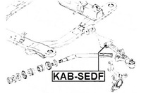 фото thumb №10, Втулка передняя рычага нижний перед febest kab-sedf