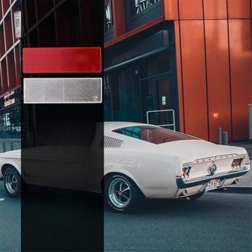 AUTO ODBLASKOWE ŚWIATŁA MARKEROWE KLEJ AUTO