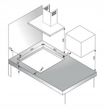 Комплект AMICA ED37515V+DIV635ABZO+BK3085.6NFM