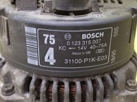 Honda civic vi 1.4 генератор 0123315007 в Україні, фото thumb