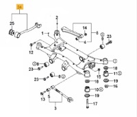 фото thumb №2, Важіль задня задній втулка тяга kia sportage ii
