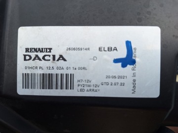 фото thumb №12, Dacia sandero 3 iii 21- планка накладка спойлер бампера перед передньої