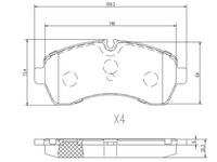 фото thumb №2, Тормозные колодки тормозные перед mercedes sprinter 513 515