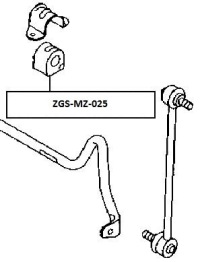 фото thumb №2, Гумовий елемент тяга стабілізатора перед 2szt mazda 3 bk 03-08