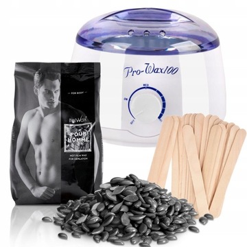 Набор для депиляции POUR HOMME WAX 250г с нагревателем