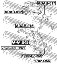 Шаровая опора рычага 2320-q5lowf febest audi Доставка, фото thumb