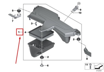 фото thumb №8, Bmw 3 f30 air фильтр box 13718511655 8511655