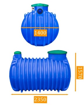 EKOSYSTEM ZBIORNIK NA DESZCZÓWKĘ OGRÓD Basic 3000L