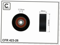 Ролик ремень клиновой lancia thesis 2.0 2.4 Цена, фото thumb