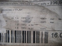 Fiat tipo 88- труба вихлопна гасник середній -nowa Недорого, фото thumb