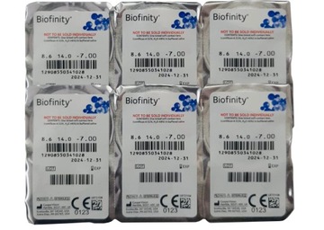 Линзы Biofinity 6 шт мощность -5,75 ВС 8,6.