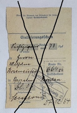1934 ПОЧТОВОЕ ОТДЕЛЕНИЕ ЗЕМИЕНЦИЦ ГЛЯЙВИЦ ЗЕМЕЦИЦЕ ГЛИВИЦЕ ВЕРХНЯЯ СИЛЕЗИЯ ОППЕЛЬН
