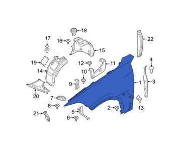 фото thumb №11, Крыло do bmw x7 g07 2019- 41007933471 левая
