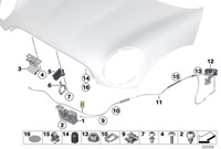 фото thumb №7, Mini clubman r55 hatch 3d r56 cabrio r57 оригінальна трос відкривання капот