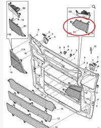 фото thumb №2, Решітка заглушка решітка верхній ліва scania s 17-