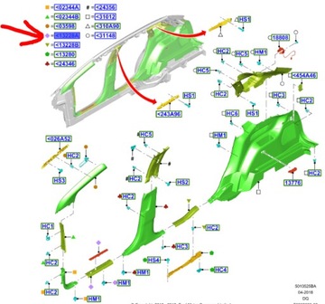 фото thumb №1, Планка накладка пороговая rh ford edge mk2 2015-