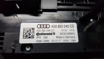 фото thumb №10, Панель кондиціонера audi a6 a7 rs6 rs7 4g0820043cd