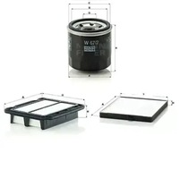 фото thumb №1, Комплект фильтров chevrolet, daewoo aveo i, kalos mann фильтр