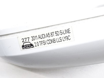 фото thumb №10, Зеркало правые правый перед передние audi a5 8t 5d 6+2 pin 11r ly9c