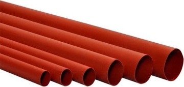 RURKA KOSZULKA TERMOKURCZLIWA 6,0mm - 1m - CZERWONA - MSP