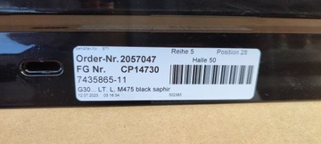 фото thumb №5, Bmw g30 g31 рестайлінг пороги планки порогові накладки лівий праві чорний saphir