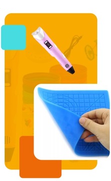 DŁUGOPIS 3D DRUKARKA 3D PEN RÓŻOWY + WKŁADY 110M + MATA ZESTAW XL