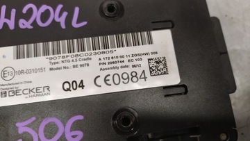 фото thumb №7, Mercedes c класс w204 модуль навигации becker держатель a1669000101