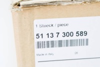 Mini f55 бампер передній решітка радіатора середній хромована рамка 51137300589 Зі Шроту, фото thumb