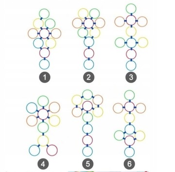 Координационные кольца для детей, 10 шт.