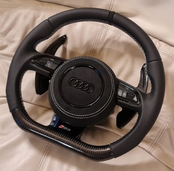 фото thumb №5, Кермо модифікація audi a6 c7 rs5 ori карбон