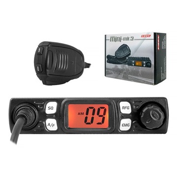 CB RADIO MERX Mini MK3 самая маленькая антенна AM/FM RF-Gain ASQ + PNI Extra 45
