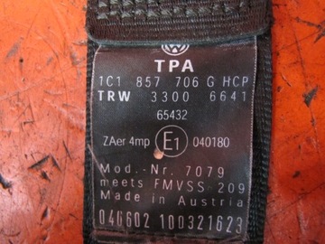 фото thumb №11, Vw new beetle 1c подушки подушка безпеки водія пасажира ремені лівий праві комплект