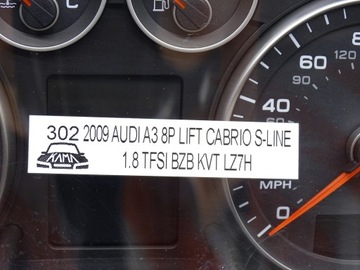 фото thumb №9, Спідометр  манометр прилади audi a3 8p рестайлінг cabrio 1.8 tfsi bzb 09r 8p0920982e