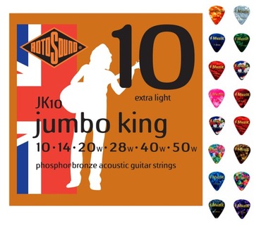 Струны для акустической гитары ROTOSOUND 10-50 JK10
