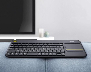 Клавиатура LOGITECH K400 Plus серая
