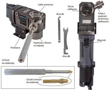 РУЧНАЯ ТОЧИЛКА ДЛЯ ВОЛЬФРАМОВЫХ ЭЛЕКТРОДОВ TIG D40 SPARTUS