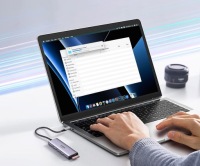 АДАПТЕР-ХАБ UGREEN USB-C — 3x USB 3.2 HDMI 4K 60 Гц 4K SD TF КАРТРИДЕР