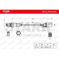 Датчик лямбда-зонд stark skls-0140443 Ціна, фото thumb