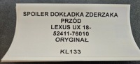 фото thumb №10, Спойлер накладка бампера перед lexus ux 18- оригінал 52411-76010