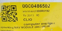 фото thumb №2, Модуль блок управления навигации renault clio 2803080655r